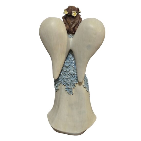 Angel Figurine Holding Dove Flower Dress 10 Inch Valerie Parr Hill QVC - Picture 13 of 16